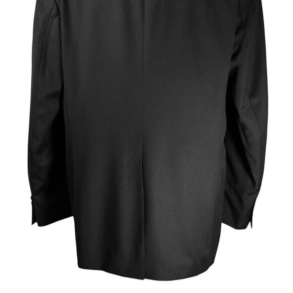 Ralph Lauren Mens Blazer Black 100% Wool 2 Button Lined Jacket Sport Coat 46L - Picture 9 of 9